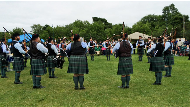 78th Highlanders (Halifax Citadel) performing at the 2016 Antigonish Highland Games.
