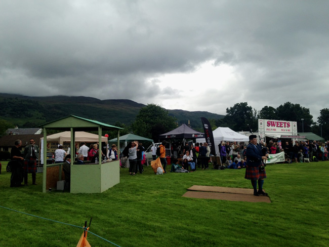 Donald MacPhee competing in the Senior Piobaireachd at Killin, 2016.
