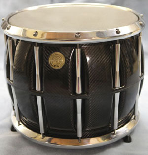 Cleland carbon fibre snare drum.