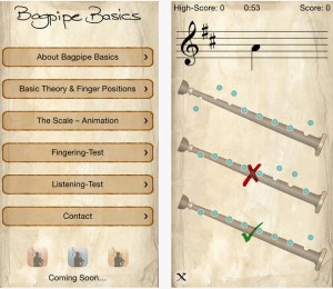 Screenshot from the Bagpipe Basics app. Bagpipe_Apps_01