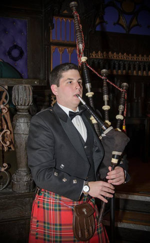 Campbell Webster playing his father's 1936 Robertsons.