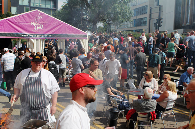 For seven days in August, the Street Cafe at Piping Live! is unquestionably the centre of the piping and drumming world.