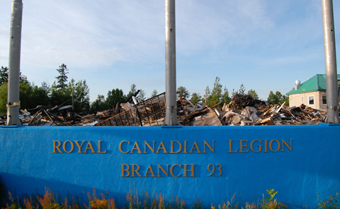 Legion pipe band searching for help after fire destroys hall