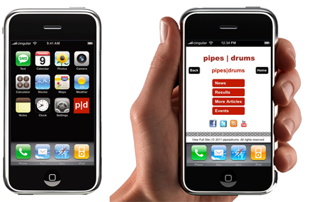 pipes|drums goes mobile – new version for smartphone users!