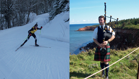 Piper competing at two World Championships in 2012