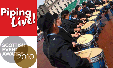 Piping Live! receives honour from 2010 Scottish Event Awards