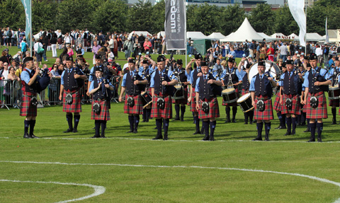 Bongo takes leading role in Vale of Atholl drum section