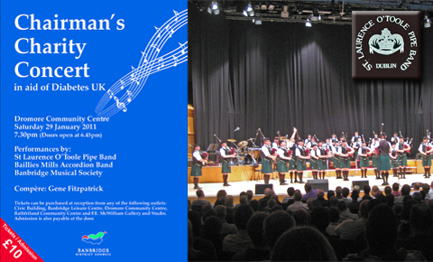 SLOT contributes World Champion talent to charity at Jan. 29th Banbridge concert