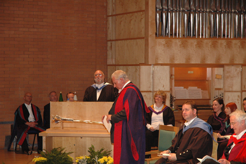 Ian Green receives his Honourary Doctorate of Music from the Royal Scottish Academy of Music and Drama, 2006.