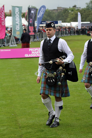 Ross Walker in his final performance as Boghall pipe-major.