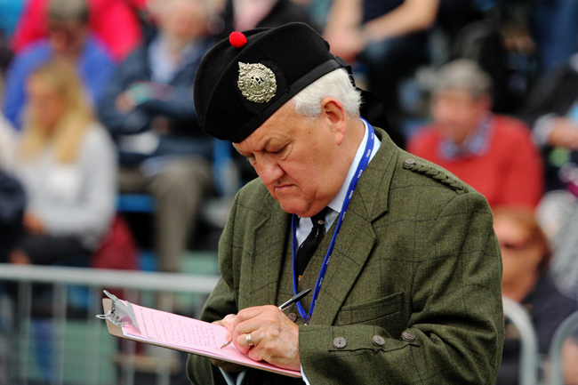 RSPBA Adjudicators Panel Management Group Convenor John Wilson. [Photo copyright pipes|drums]