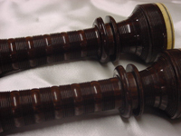 The exceptional quality of Donald MacDonald's combing and craftsmanship are still apparent in this cocuswood set, restored by Dave Atherton in Charley Kron's shop some years ago.
