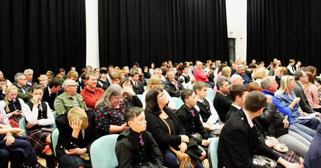 Calderhead High School was stowed out, so it was.