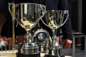 The pipes|drums trophies.