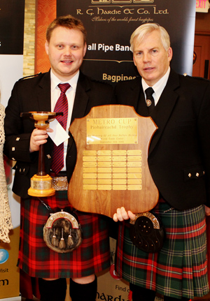 2016 Metro Cup champion Callum Beaumont and organizer Eric Stein.