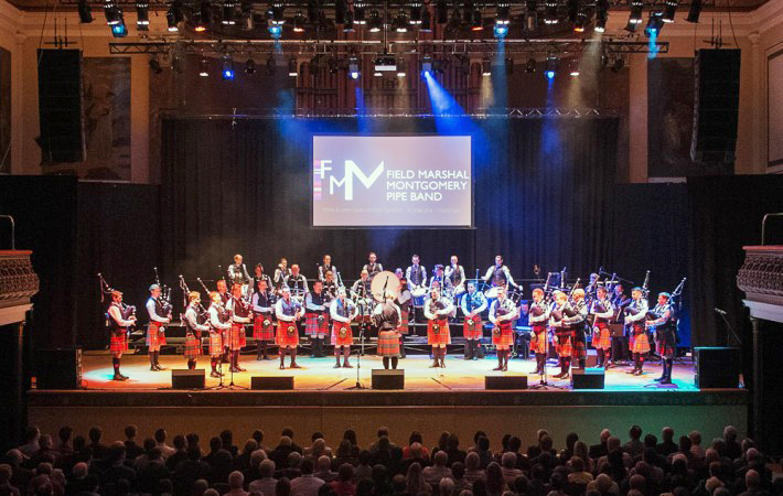 Field Marshal Montgomery in the band's May 2014 concert in Aberdeen. FMM_Concert