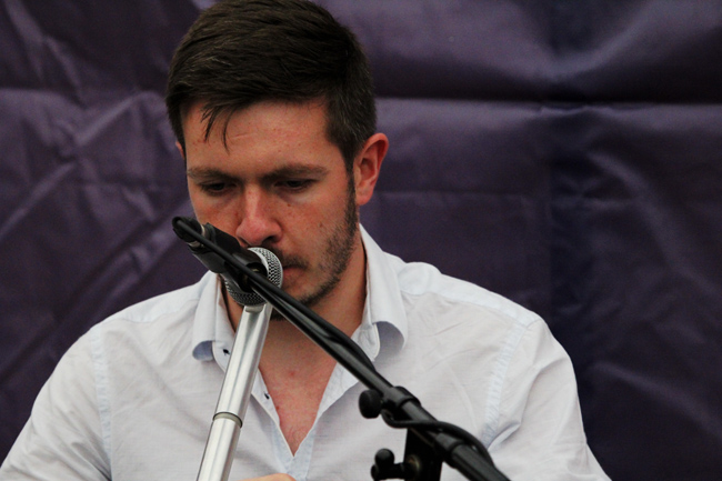 David Shedden at the low-D whistle.