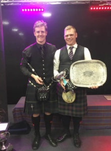 William Rowe and Stuart Easton with their Canterbury Society winnings.