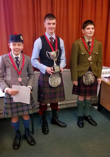 Kyle Cameron, Hamish Drennan and Tom Spencer.