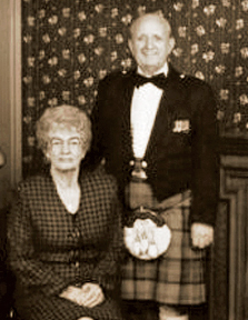 Jack Dunbar with his wife, Jean.