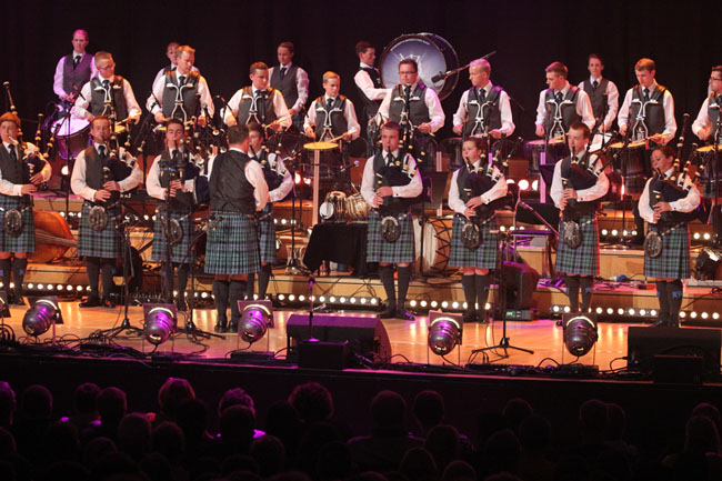 Inveraray & District performing at the band's 2013 "Ascension" concert.