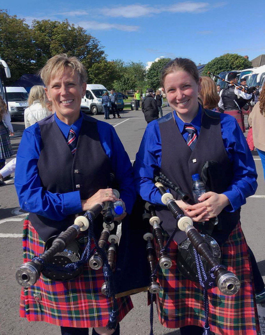 Robyn Gray (right) and her mother, Ann, Calgary Highland Games, 2017.