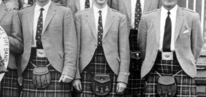 Sharp and clean (never mind the rogue sporrans and tie and missing waist-belt . . . )