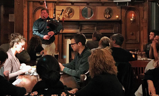 Matt Pantaleoni performs at a recent St. Louis Drones Club meeting.