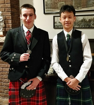Roy Huang (right) and James Dennison.