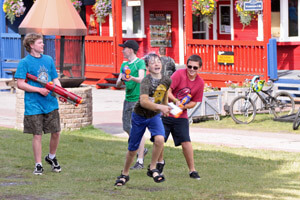 A good element of fun at PHSD, including the occasional water-fight.