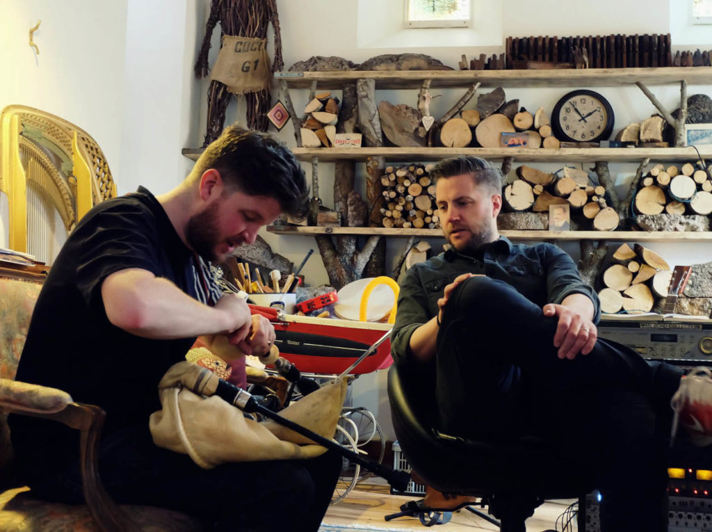 John Mulhearn (left) with Finlay MacDonald.