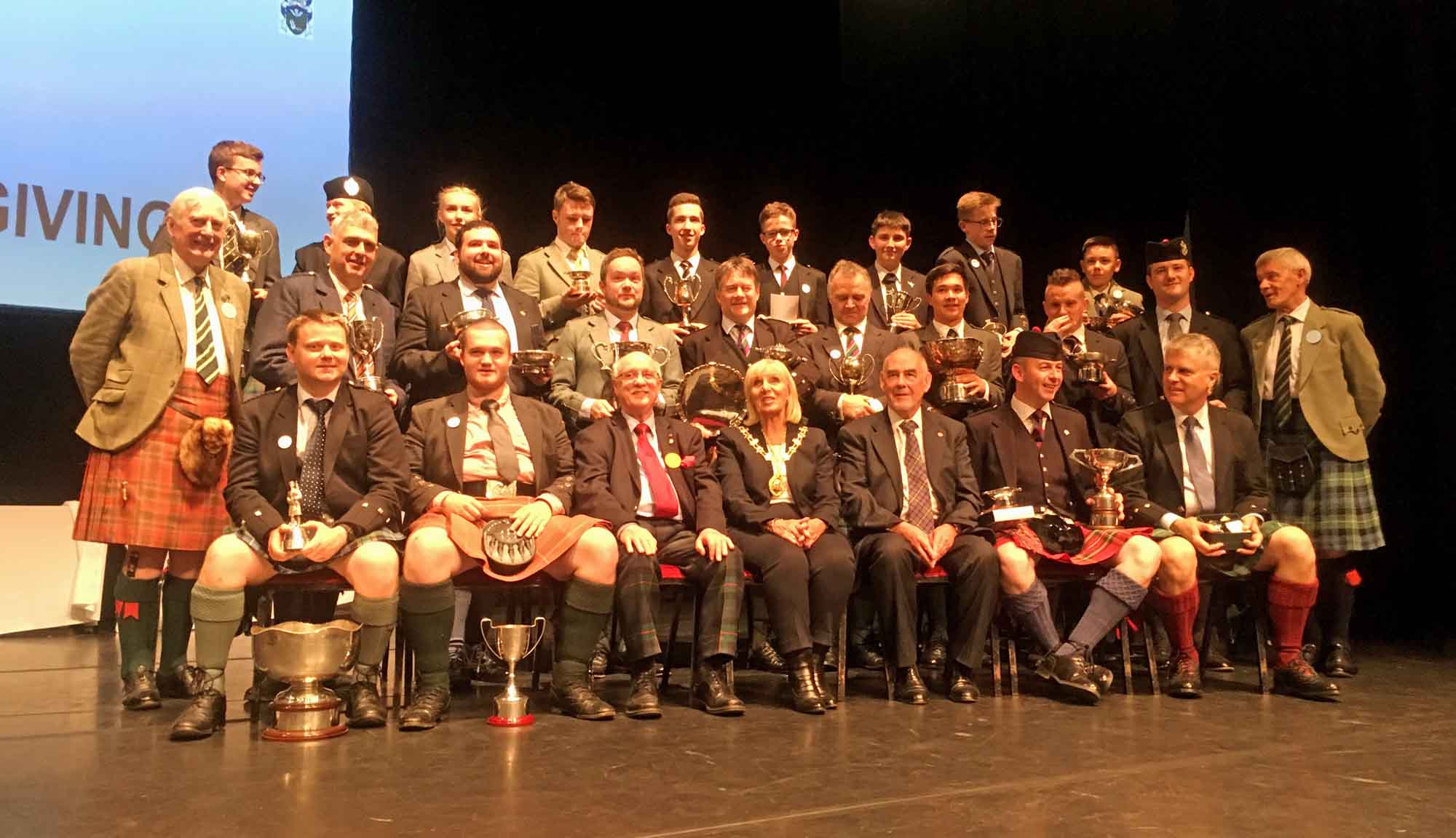 Prizewinners and organizers at the 2018 Northern Meeting.