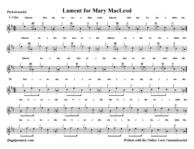 Lee Piob Library adds canntaireachd to each tune