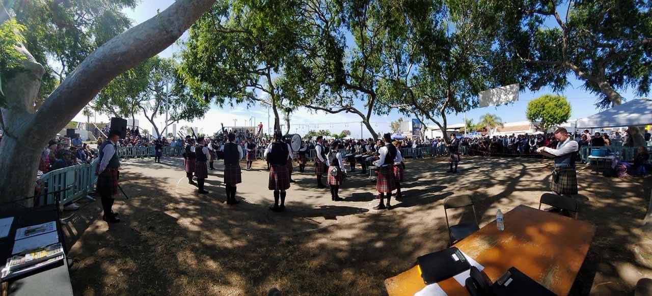 LA Scots competing at Costa Mesa, 2019.