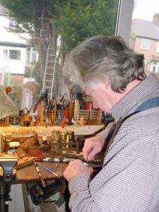 Colin Ross in his workshop. [Photo: Jim McGillivray]