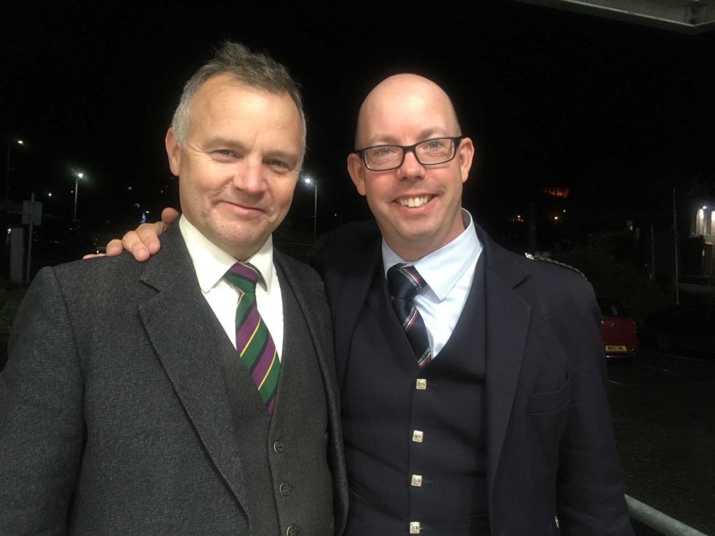 Stuart Liddell and Andrew Hayes, happy at Oban.