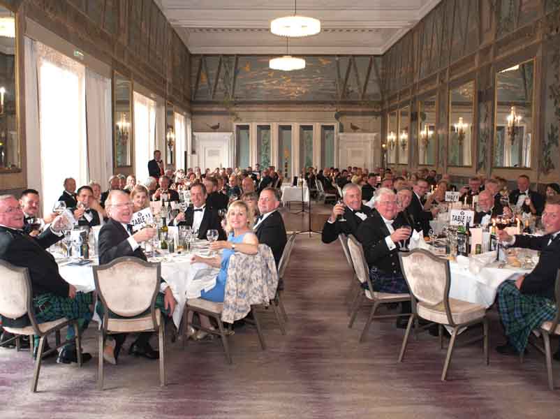 The setting for the 2019 Capt. John A. MacLellan MBR Memorial Dinner/Recital at the Waldorf Astoria Caledonian Hotel in Edinburgh.