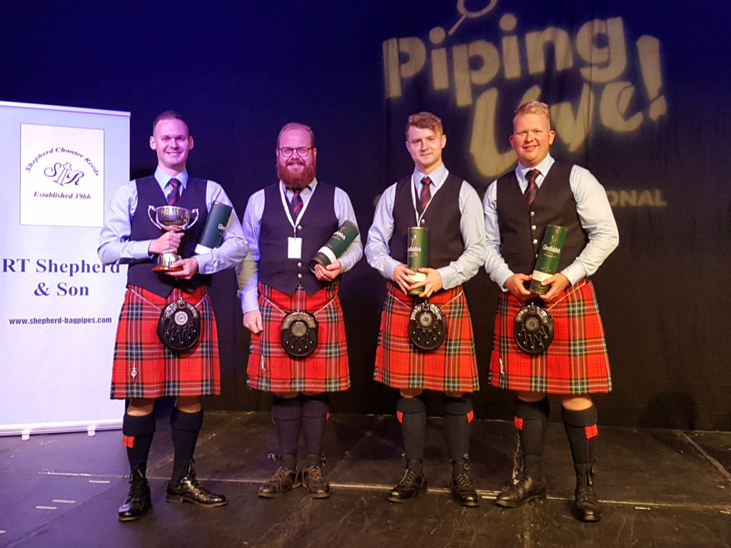 The winning Field Marshal Montgomery quartet. (L-R) Graham Drummond, Scott Wallace, Bradley Parker and Glenn Ross.