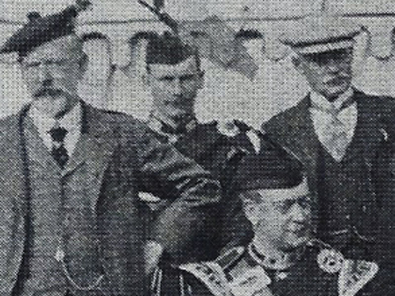 L-R: Corriechoillie, Willie Lawrie, John MacDonald of Inverness, unknown.