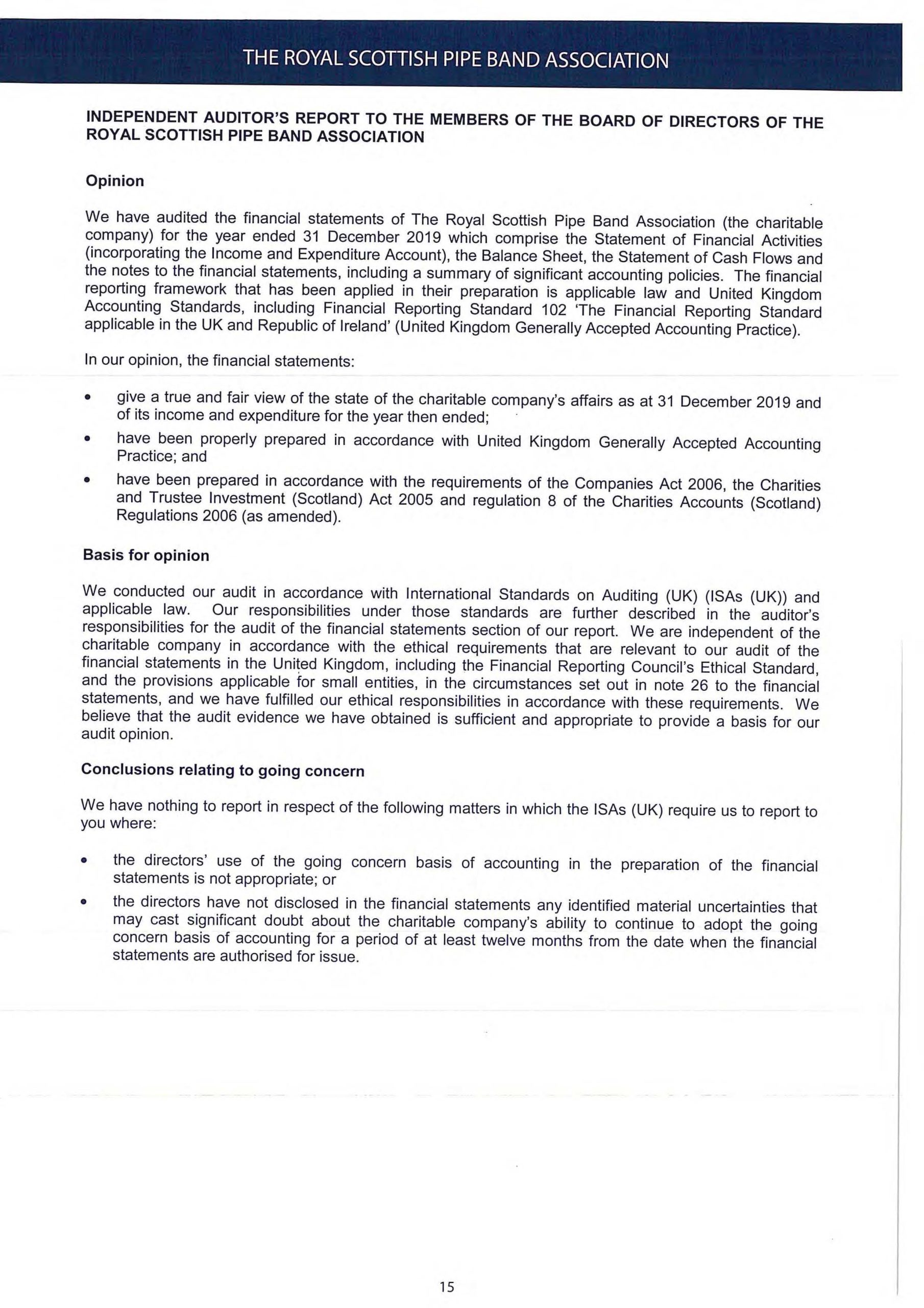 Click to open to read the entire financial statement.