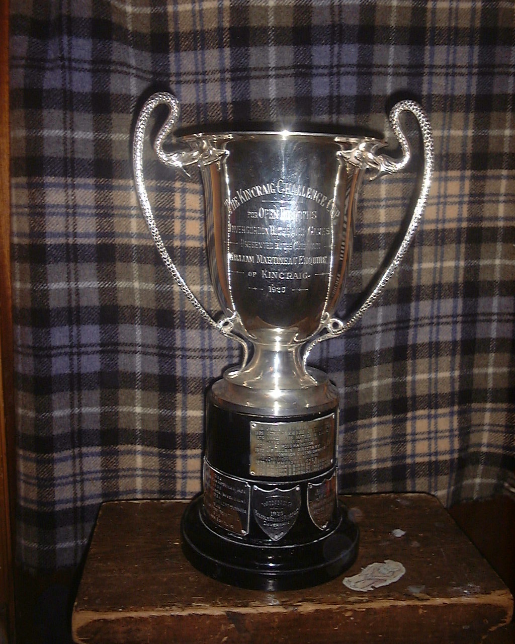 The Kincraig Cup for piobaireachd at the Invergordon Games.