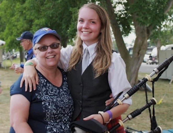 Glenna Mackay-Johnstone and Kayleigh Johnstone.