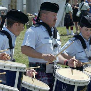 Competing with the 12 Wing Pipes & Drums