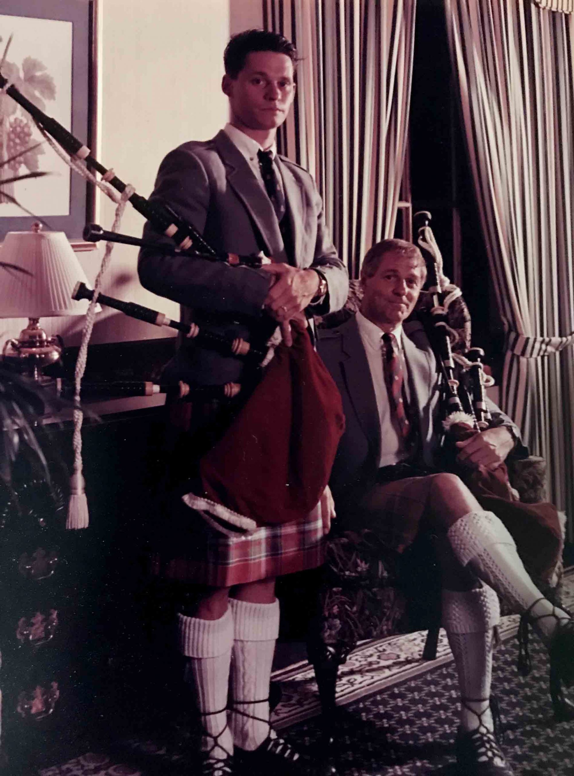 Calum and Roddy MacDonald in a rare photo when they aren't both laughing.