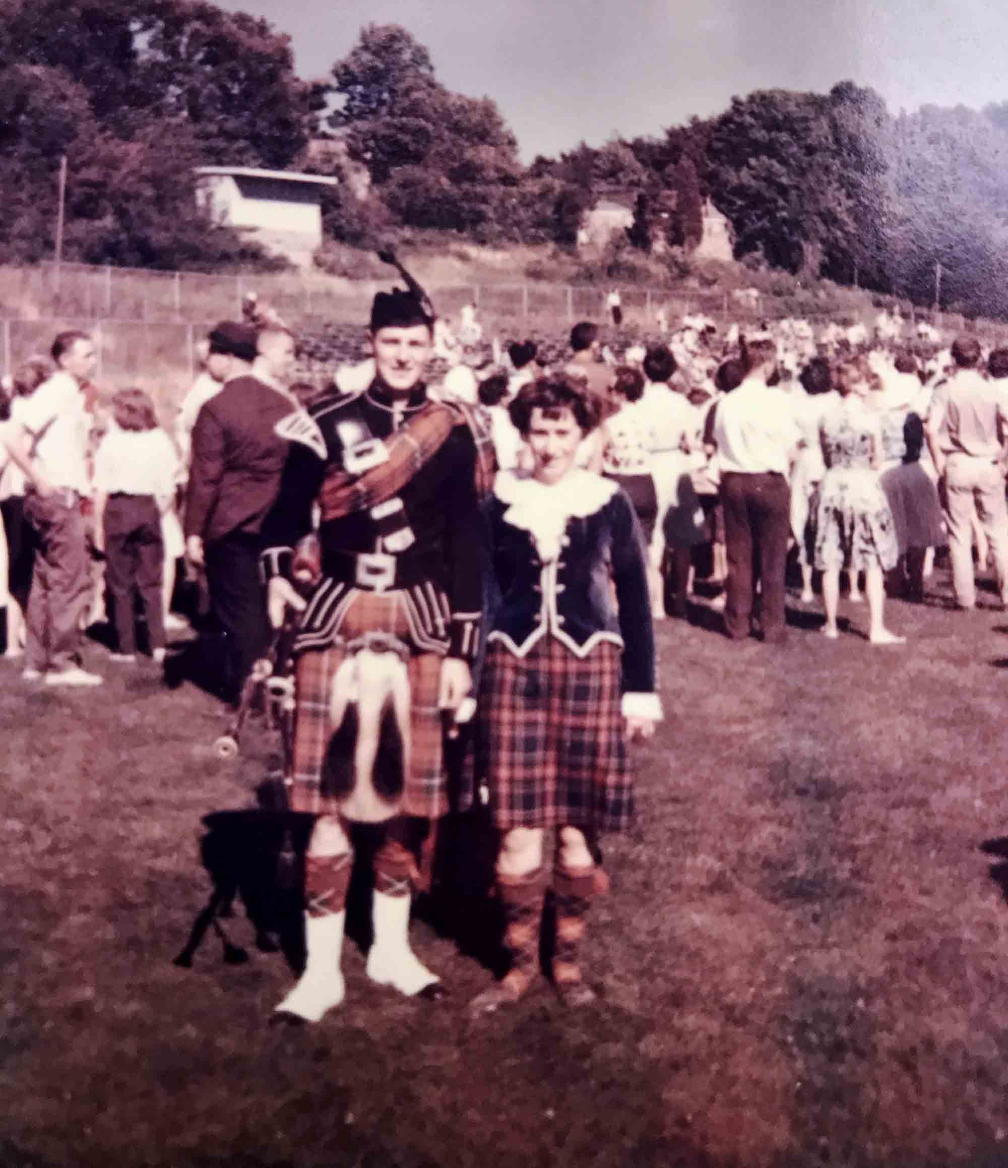Roddy and Gladys MacDonald in Scotland, 1960s.