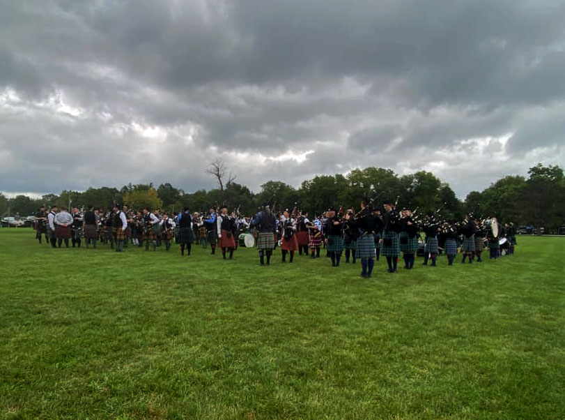 2021 Wisconsin Games massed bands.