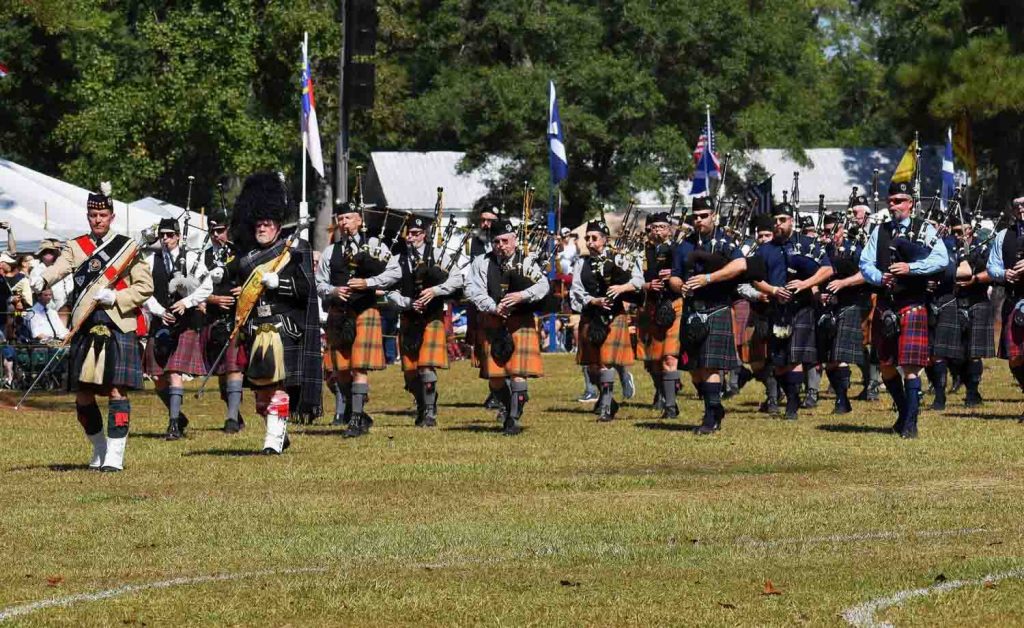 Scotland County Games awakens to Wake pipesdrums