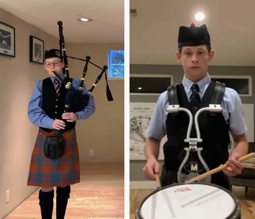 Cameron Bonar (left) and Sebastian Arguelles, winners of the 2021 US Junior Solo Championships.
