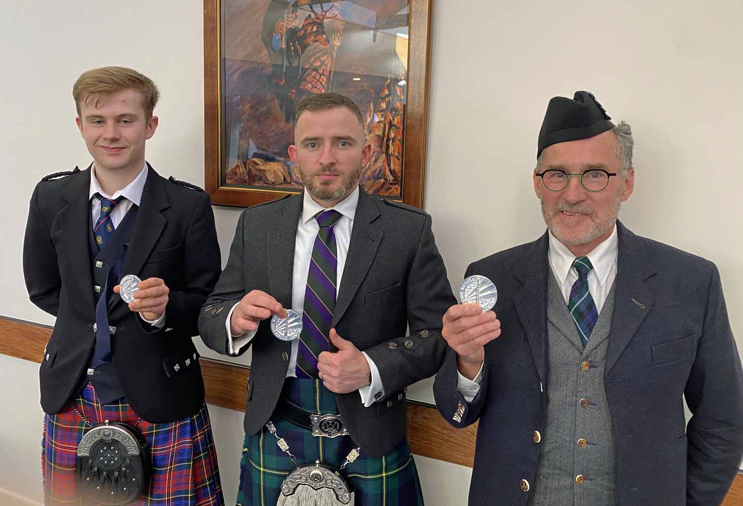 Overall winners at the March 26, 2022, CLASP competition (L-R): Ben Hall, Grade 2); Daniel Johnstone Grade 1, and Alan Wardrop (Grade 3).
