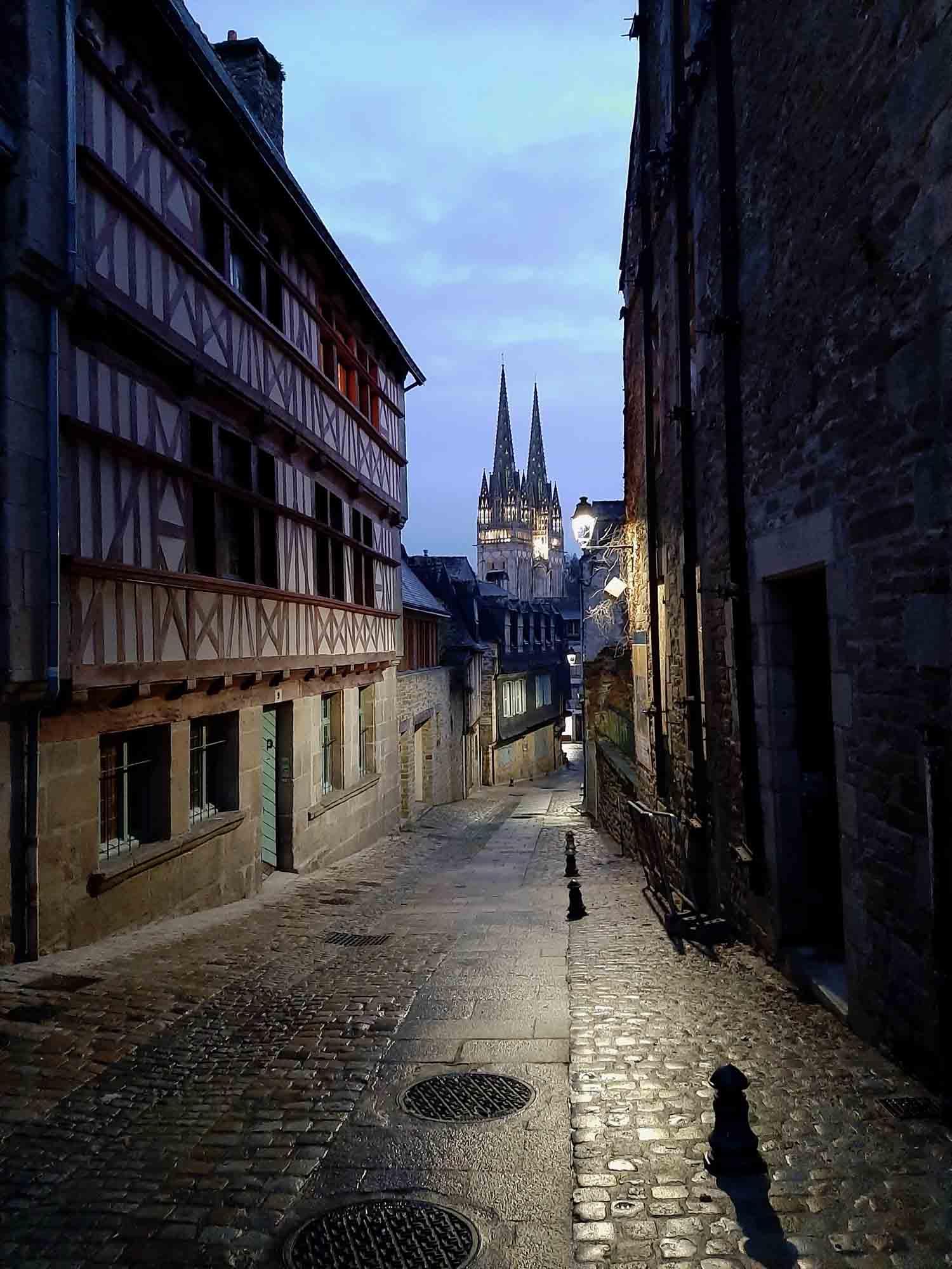 The Medieval town of Quimper.